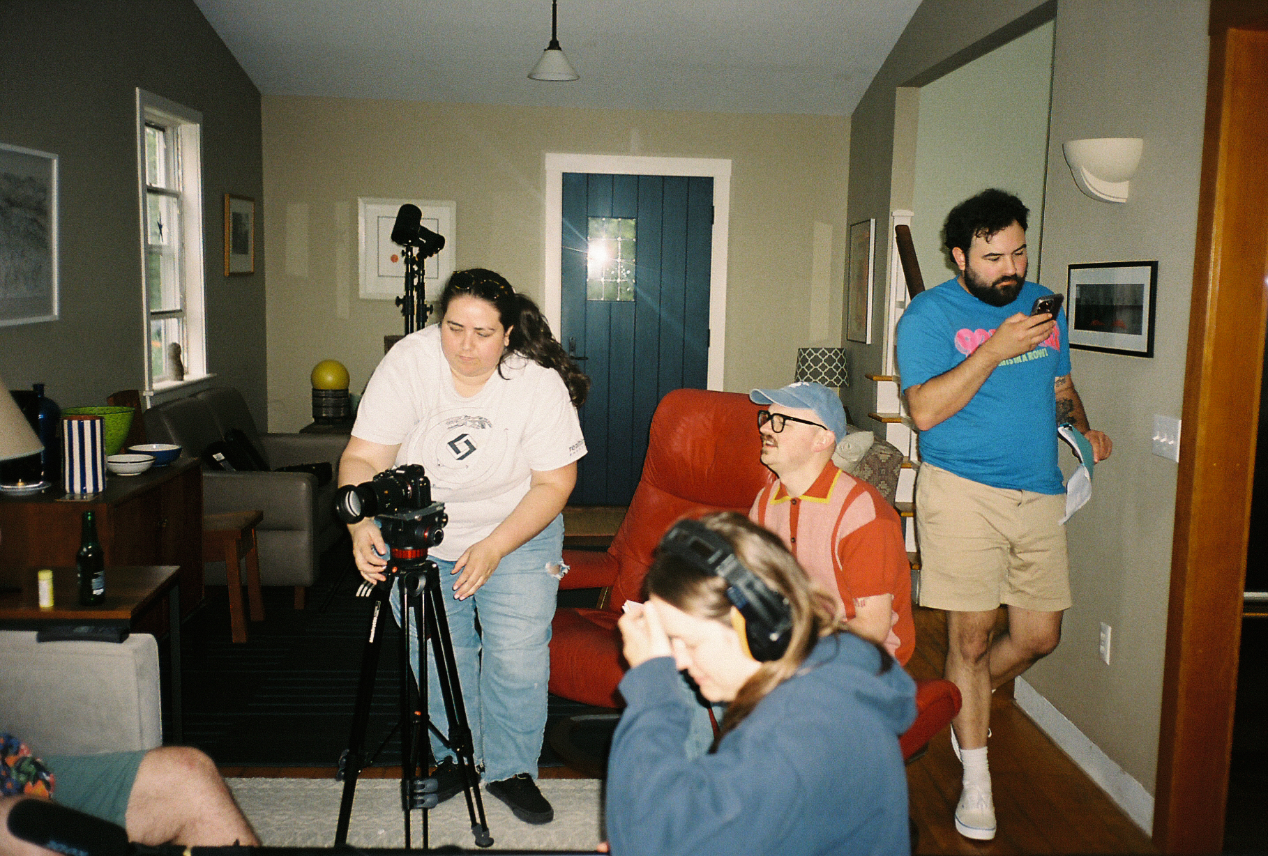 Crew on set
